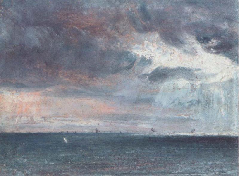 John Constable A storm off the coast of Brighton Sweden oil painting art